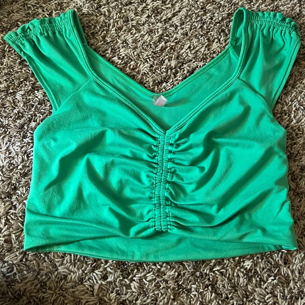 Green Altered State crop top.